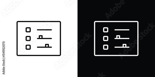 Menu list button icon. Graphic Design vector icon. Ui Ux Icons