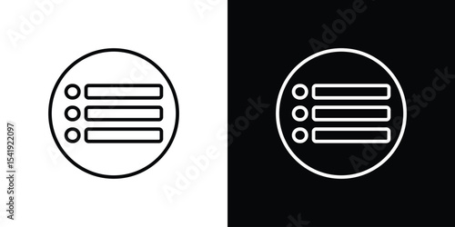 Menu list button icon. Graphic Design vector icon. Ui Ux Icons