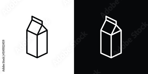 Milk carton icon. Graphic Design vector icon. Ui Ux Icons
