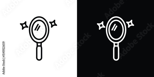 Mirror icon. Graphic Design vector icon. Ui Ux Icons