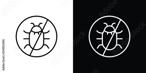 No Bug icon. Graphic Design vector icon. Ui Ux Icons