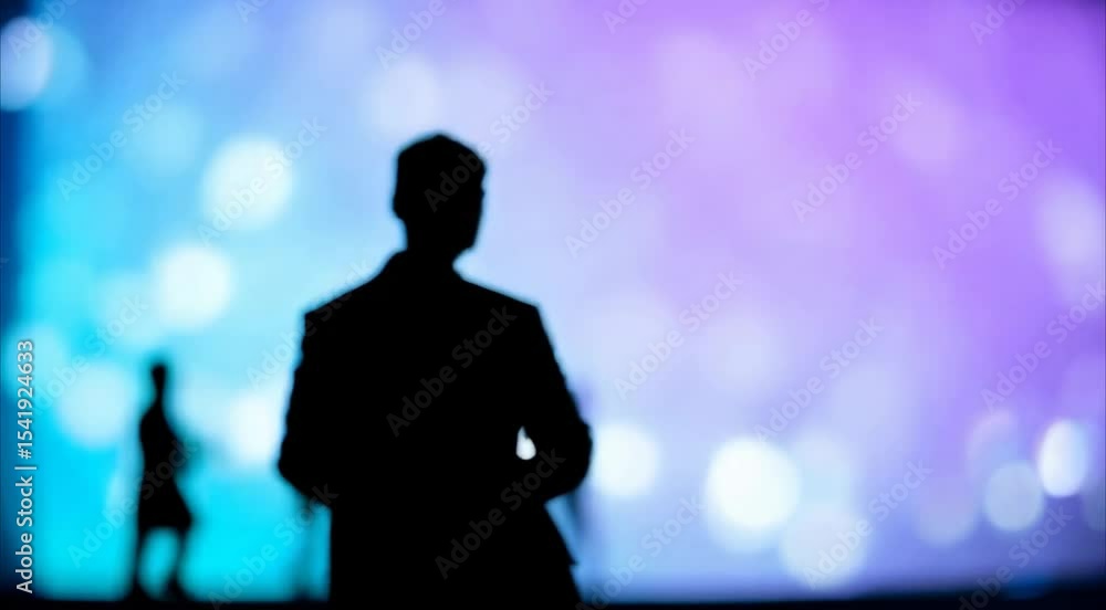 silhouette of people at event silhouette of people at event