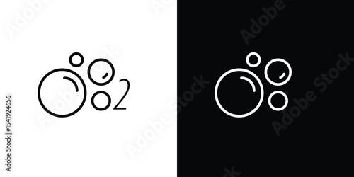 Oxygen O2 icon. Graphic Design vector icon. Ui Ux Icons