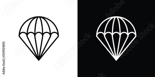 Parachute icon. Graphic Design vector icon. Ui Ux Icons