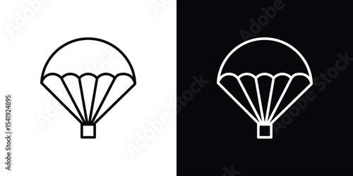 Parachute icon. Graphic Design vector icon. Ui Ux Icons
