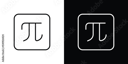 Pi icon. Graphic Design vector icon. Ui Ux Icons