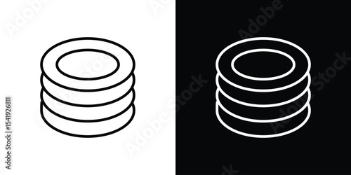 Plates icon. Graphic Design vector icon. Ui Ux Icons