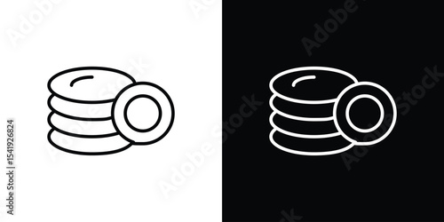Plates icon. Graphic Design vector icon. Ui Ux Icons