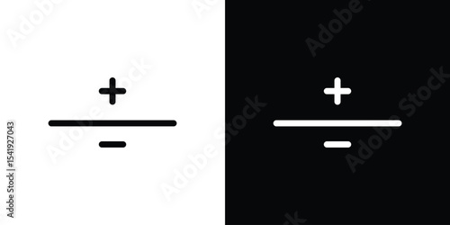 Plus minus icon. Graphic Design vector icon. Ui Ux Icons