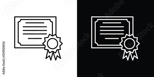 Qualification icon. Graphic Design vector icon. Ui Ux Icons