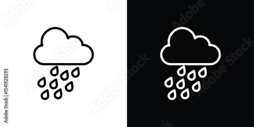 Rain icon. Graphic Design vector icon. Ui Ux Icons