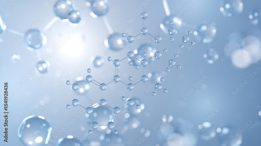 lisuride molecular structure 3d, serotonin receptor agonist structural chemical formula view from a microscope lisuride molecular structure 3d, serotonin receptor agonist structural chemical formula view from a microscope