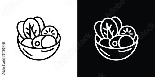 Salad icon. Graphic Design vector icon. Ui Ux Icons