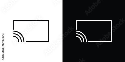 Screencast icon. Graphic Design vector icon. Ui Ux Icons