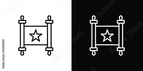 Scroll Torah icon. Graphic Design vector icon. Ui Ux Icons