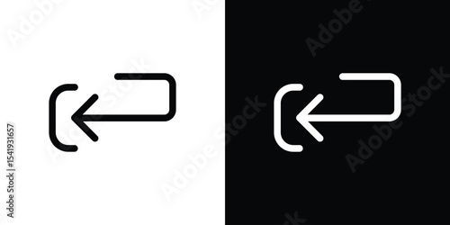 Send back icon. Graphic Design vector icon. Ui Ux Icons