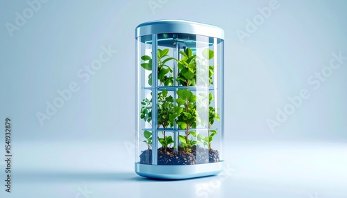 Eco-Tech Innovation Transparent Plant-Based Battery Design