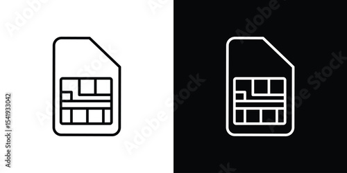 Sim card icon. Graphic Design vector icon. Ui Ux Icons