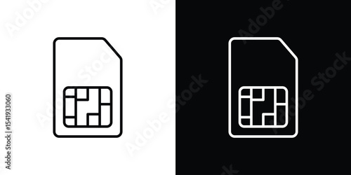 Sim card icon. Graphic Design vector icon. Ui Ux Icons
