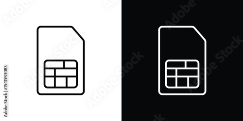 Sim card icon. Graphic Design vector icon. Ui Ux Icons