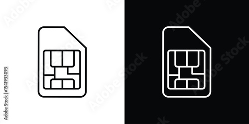 Sim card icon. Graphic Design vector icon. Ui Ux Icons