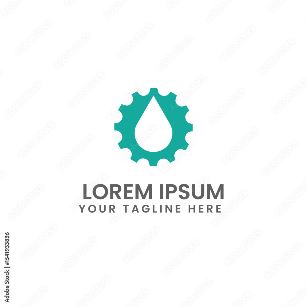 Fototapeta premium Oil drop creative logo design 