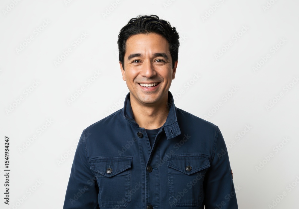 Obraz premium Smiling man portrait isolated on white background