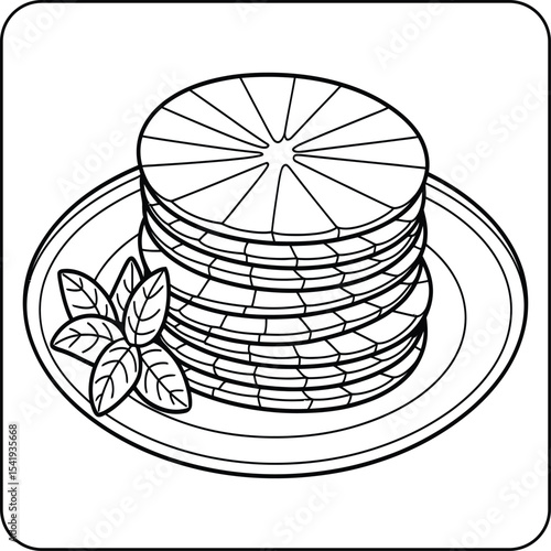 Obleas Wafer Treat Coloring Page
