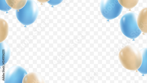 3D Party balloon background for festival decoration elegant vector illustration party. Celebration balloon for graphic design, website, app , template.