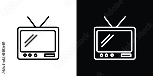 Television icon. Graphic Design vector icon. Ui Ux Icons