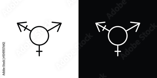 Transgender icon. Graphic Design vector icon. Ui Ux Icons