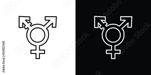 Transgender icon. Graphic Design vector icon. Ui Ux Icons