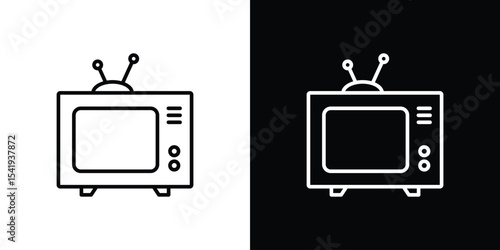 Tv retro icon. Graphic Design vector icon. Ui Ux Icons