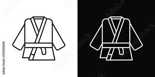 Uniform martial art icon. Graphic Design vector icon. Ui Ux Icons