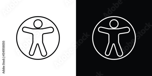 Universal access icon. Graphic Design vector icon. Ui Ux Icons