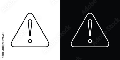Warning triangle icon. Graphic Design vector icon. Ui Ux Icons