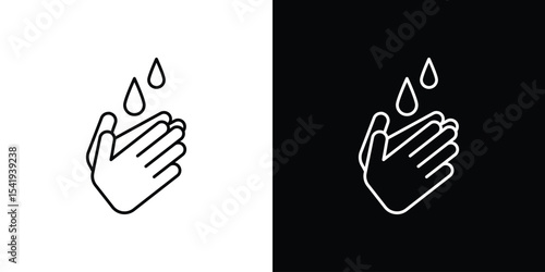 Wash hands icon. Graphic Design vector icon. Ui Ux Icons