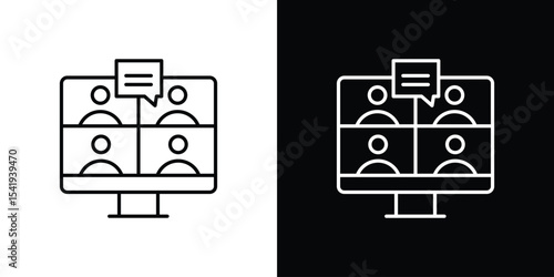 Webinar icon. Graphic Design vector icon. Ui Ux Icons
