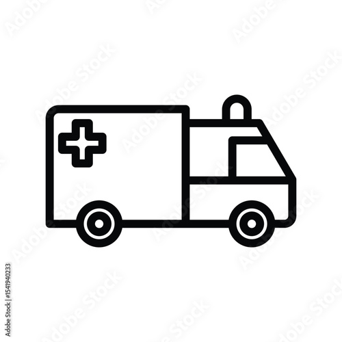 Wallpaper Mural Ambulance line icon , vector, pixel perfect, illustrator file  Torontodigital.ca