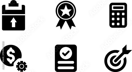 Modern Rounded Filled Seo And Digital Marketing Icon Set