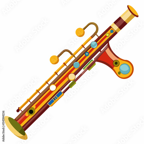 flute isolated on white