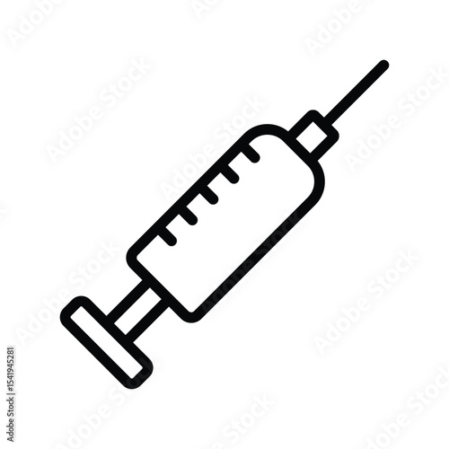 Syringe line icon , vector, pixel perfect, illustrator file 
