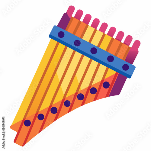 xylophone isolated on white background