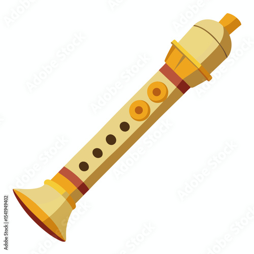 flute isolated on white