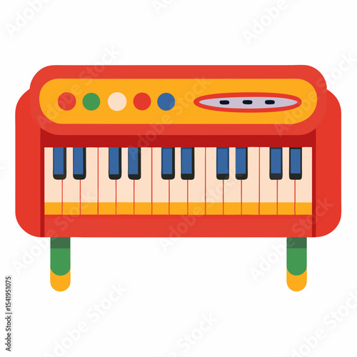 vector illustration of piano