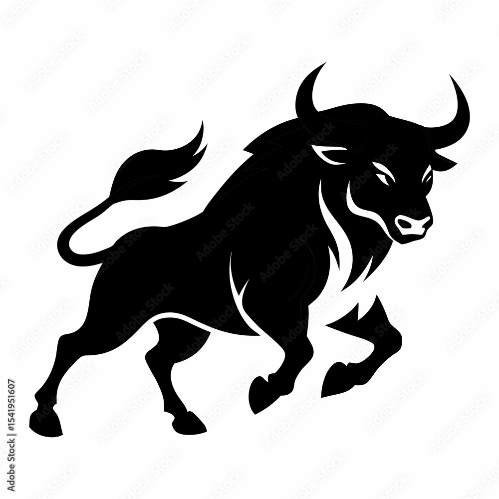 Obraz premium bull vector illustration