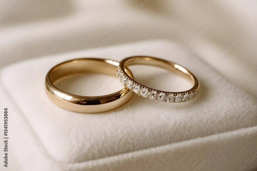 Elegant wedding rings symbolizing love, unity, and marriage, perfect for wedding invitations, romantic themes. Engagement golden rings. Wedding anniversary. Elegant wedding rings symbolizing love, unity, and marriage, perfect for wedding invitations, romantic themes. Engagement golden rings. Wedding anniversary.