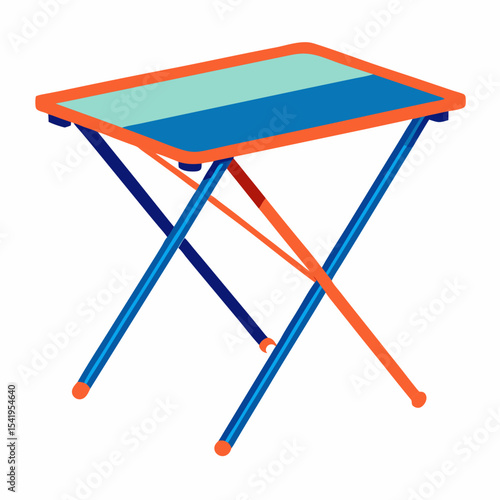 ironing board on white background