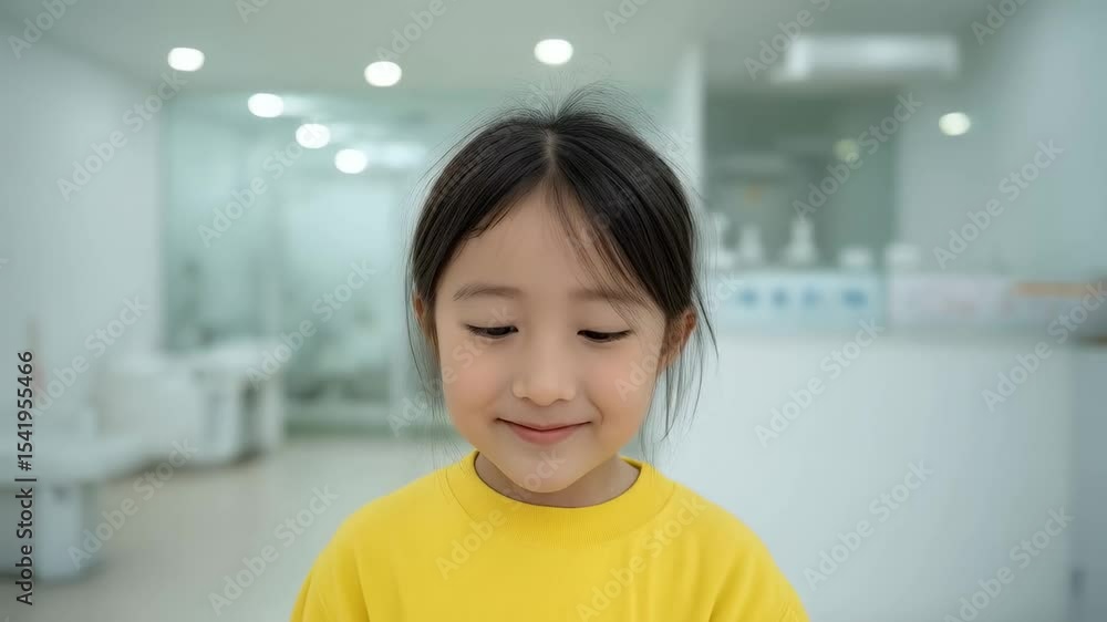 Girl Holding Dental Teeth Model Girl Holding Dental Teeth Model