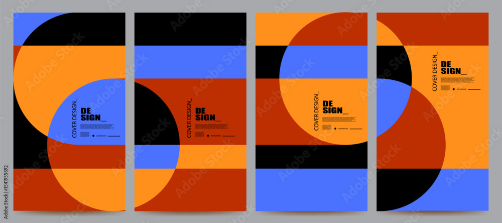 abstract geometric colorful background set abstract geometric colorful background set